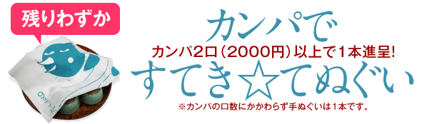 カンパで「すてき☆てぬぐい」